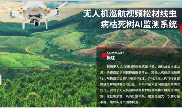 無(wú)人機(jī)AI松材線(xiàn)蟲(chóng)觀(guān)測(cè)定位